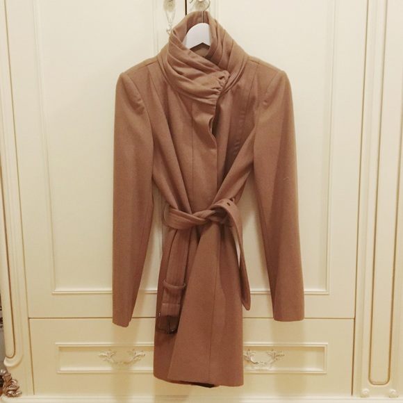 caramel wrap coat
